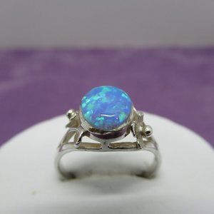 925 Sterling Silver Opal Ring
